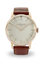 Montre Locman Classic 1960 in Acier plaqué or rose 0251V10-RGAVRGPN- - 0251V10-RGAVRGPN-